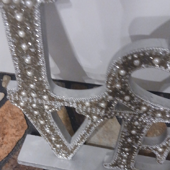 Silver LOVE Decorative Sign - Picture 9 of 11